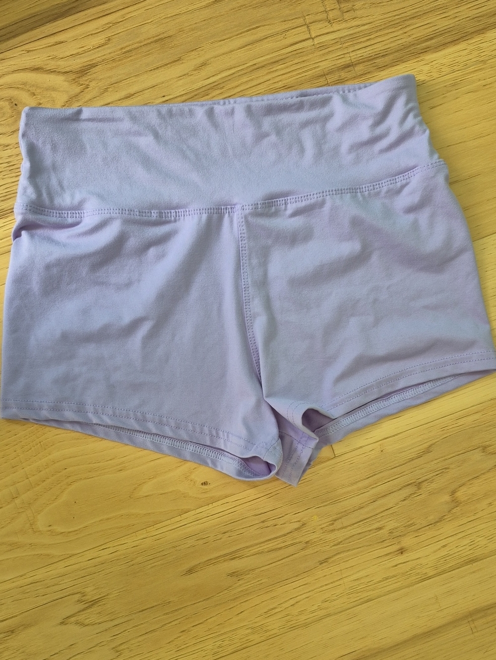 High-Waist Stretch Booty Stretch Shorts - Lavender